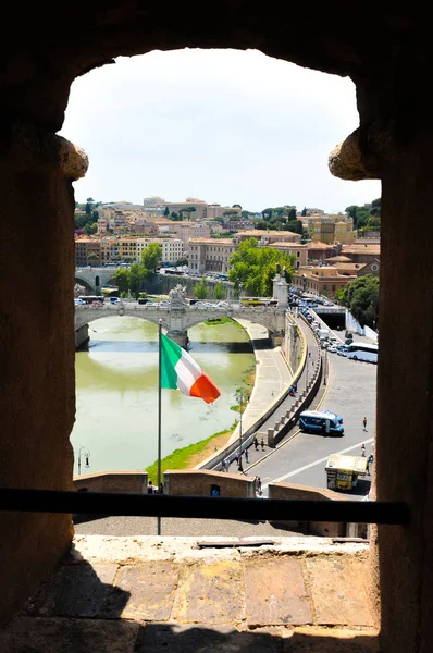 Вид на Рим, Италия — стоковое фото