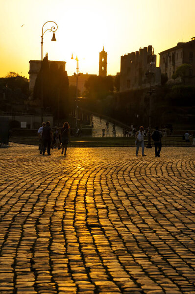 Rome at sunset 