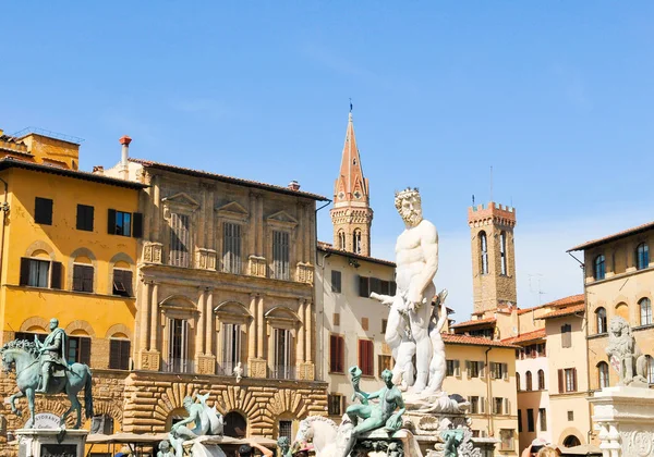 Статуя Нептуна во Флоренции — стоковое фото