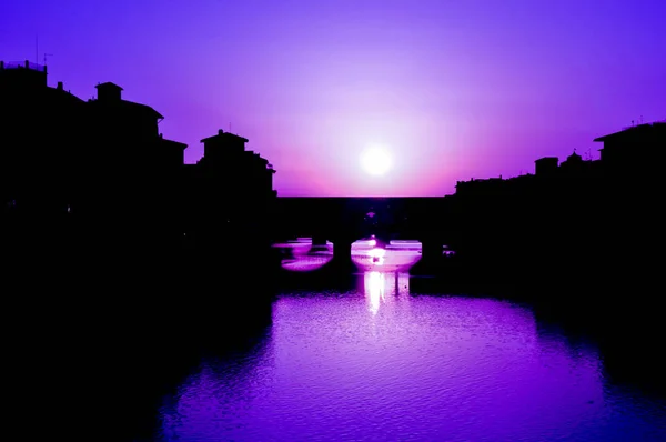 在佛罗伦萨的月光 — 图库照片