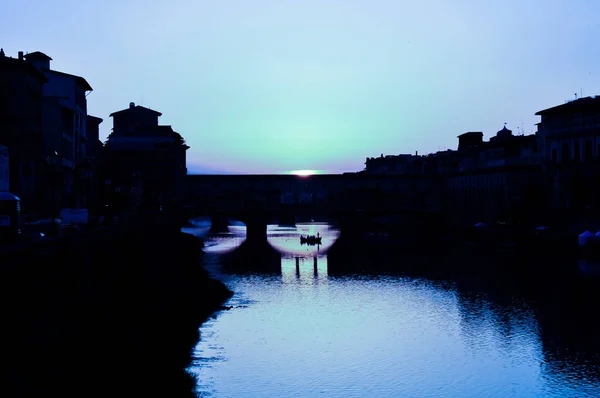 Chiaro di luna a Firenze — Foto Stock