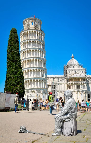 Eğik Pisa Kulesi, İtalya — Stok fotoğraf