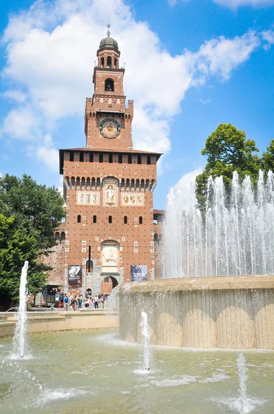 Hrad v Miláně, Itálie — Stock fotografie