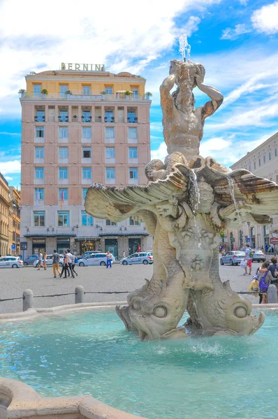 Triton fountain in Rome — Stock Photo, Image