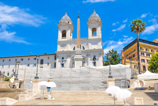 Spanska trappan i Rom, Italien — Stockfoto