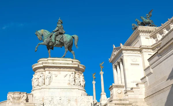 Μνημείο Vittorio Emanuele στη Ρώμη, Ιταλία — Φωτογραφία Αρχείου