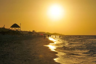 Varadero, Küba'da günbatımı