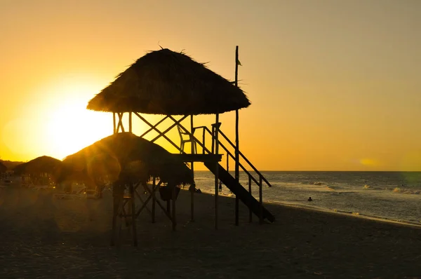 Západ slunce v Varadero, Kuba — Stock fotografie