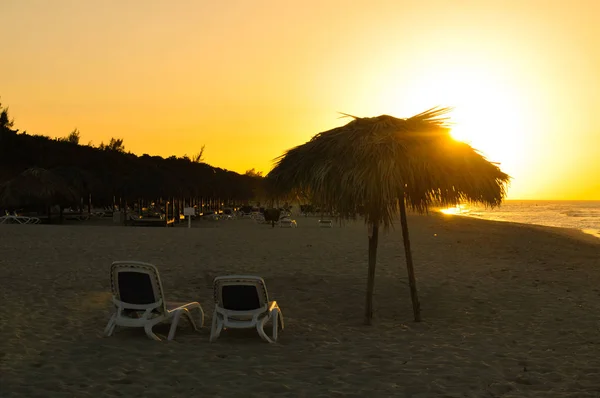 Varadero, Küba'da günbatımı — Stok fotoğraf