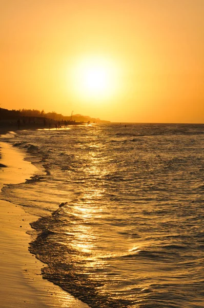 Sonnenuntergang in Varadero, Kuba — Stockfoto