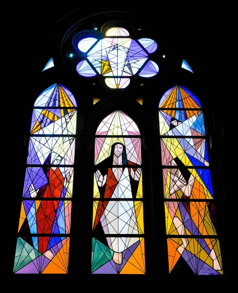 Stained glass in Madrid, Spain — Stock Photo, Image