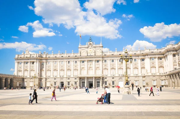 Palazzo Reale a Madrid, Spagna — Foto Stock