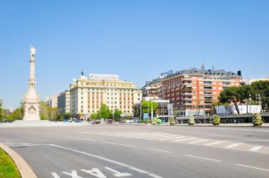 Madrid 'deki Plaza de Colon, İspanya