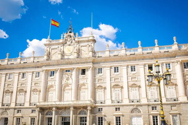 Palazzo Reale a Madrid, Spagna — Foto Stock