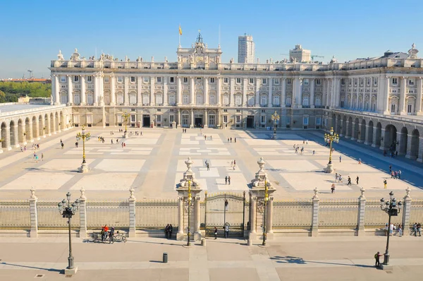 Palazzo Reale a Madrid, Spagna — Foto Stock