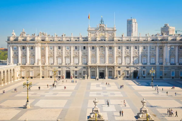 Pałac Królewski w Madrycie, Hiszpania — Zdjęcie stockowe