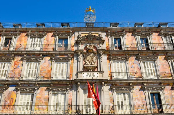 Plaza Mayor (Main Square) in Madrid, Spanje — Stockfoto