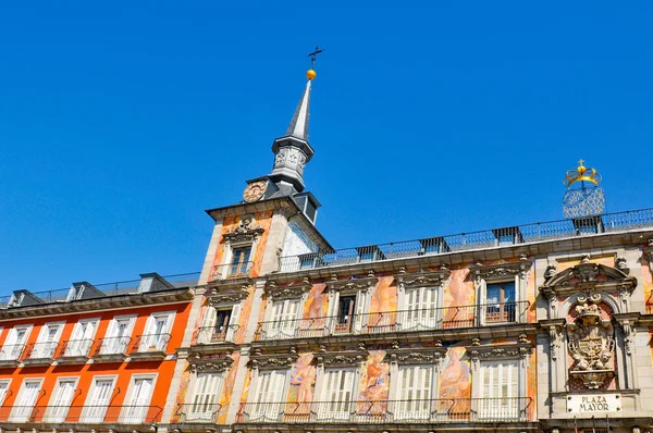 Plaza Mayor (Main Square) Madrid, İspanya — Stok fotoğraf