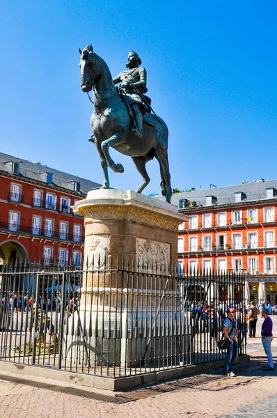 Plaza Mayor (głównego) w Madrycie, Hiszpania — Zdjęcie stockowe