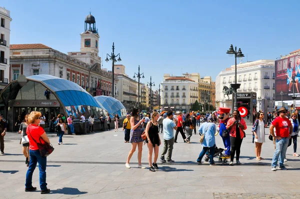 Puerta de Sol w Madrycie, Hiszpania — Zdjęcie stockowe