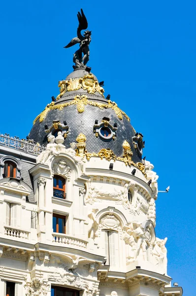 Metropolia budynku, Madryt, Hiszpania — Zdjęcie stockowe