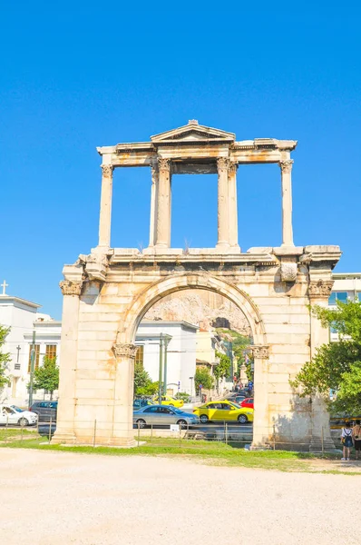 Arco de Adriano em Atenas, Grécia — Fotografia de Stock