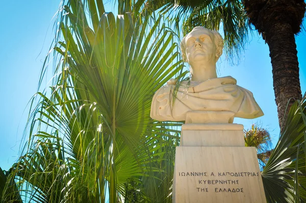 约安尼斯 · Kapodistrias 的雕像 — 图库照片