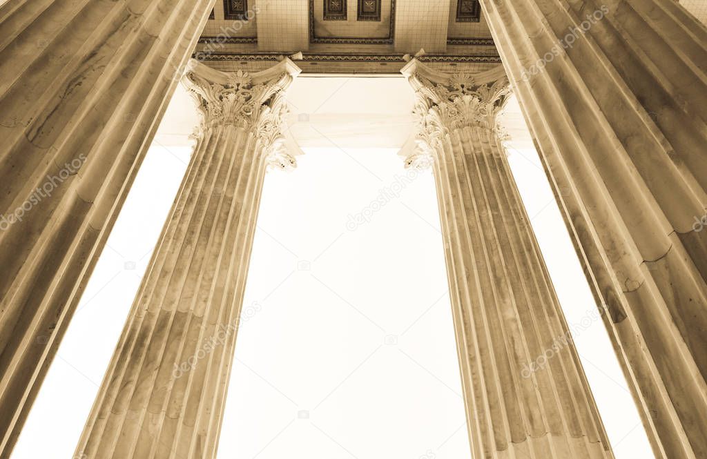 Columns in Athens, Greece