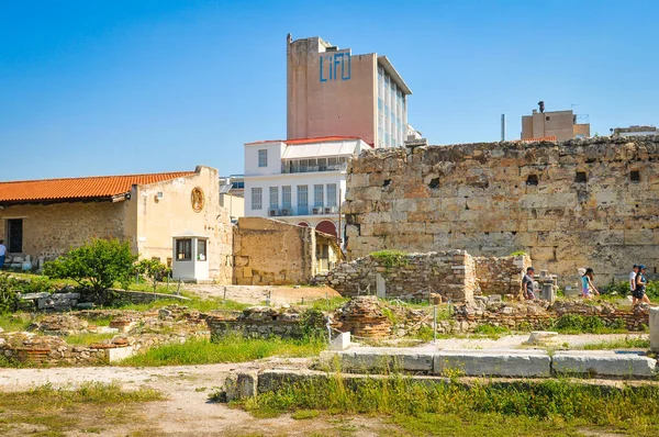 Biblioteca Adriana em Atenas, Grécia — Fotografia de Stock