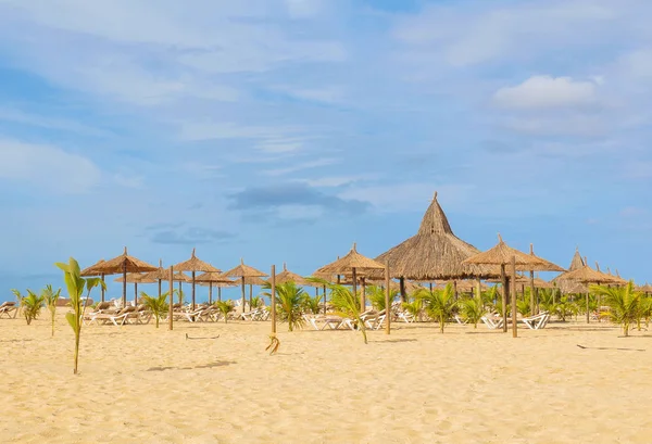 Plage exotique au Cap Vert, Afrique Photos De Stock Libres De Droits