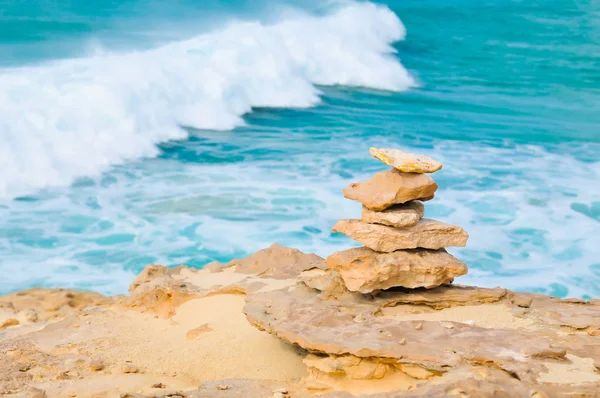 Meditace, relaxace nebo život koncept rovnováhy Stock Fotografie