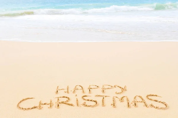 Feliz Natal na praia — Fotografia de Stock
