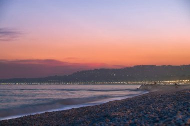 Güzel plaj günbatımı