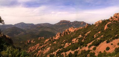 Esterel mountains panorama