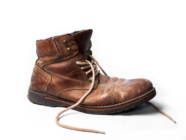 Deri çizme yıpranmış