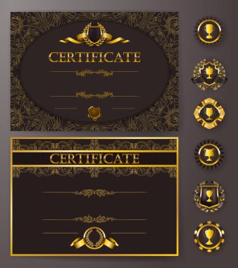 zarif şablonu bir sertifika, diploma