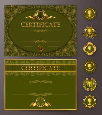 zarif şablonu bir sertifika, diploma