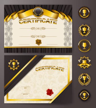 zarif şablonu bir sertifika, diploma