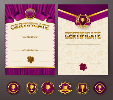 zarif şablonu bir sertifika, diploma