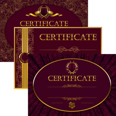 zarif şablonu bir sertifika, diploma