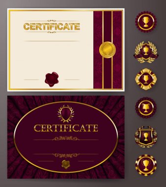 zarif şablonu bir sertifika, diploma