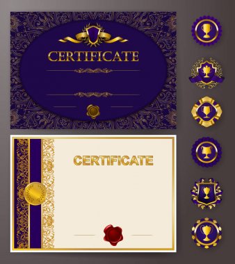 zarif şablonu bir sertifika, diploma