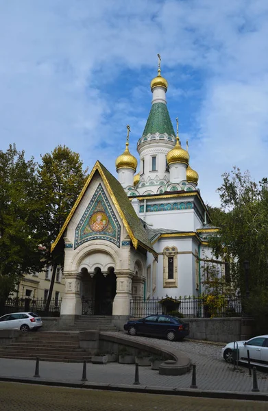 Saint Nikolas Russian Church in Sofia. — Stock Photo, Image