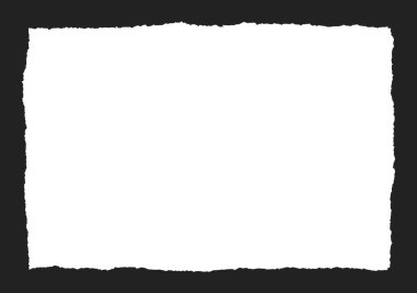 siyah bir arka plan üzerinde yırtık kağıt kare vektör