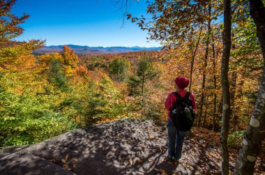 Sonbahar renk Lake Placid çevresinde