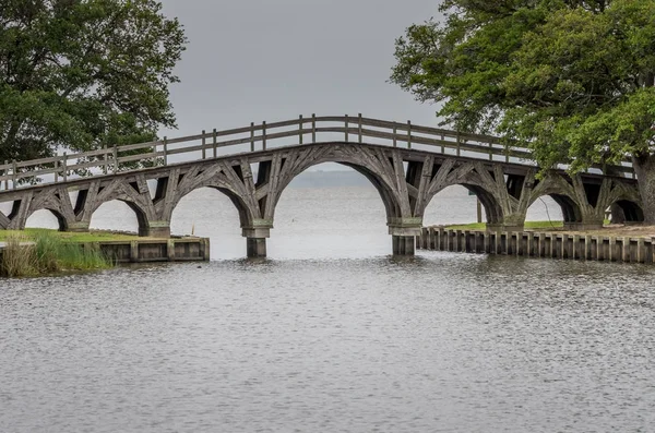 Ponte no Outer Banks Center for Wildlife Education Outer Banks Imagem De Stock