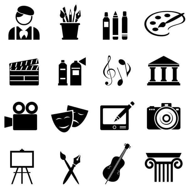 Art icon set — Stock Vector