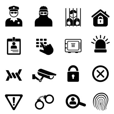 Güvenlik ve emniyet Icon set
