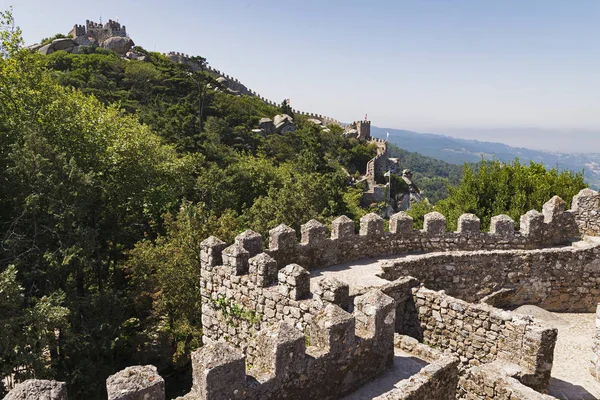Westwand der maurischen Burg — Stockfoto