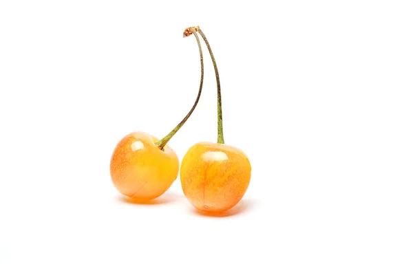 Cherries on a white background — Stock Photo, Image